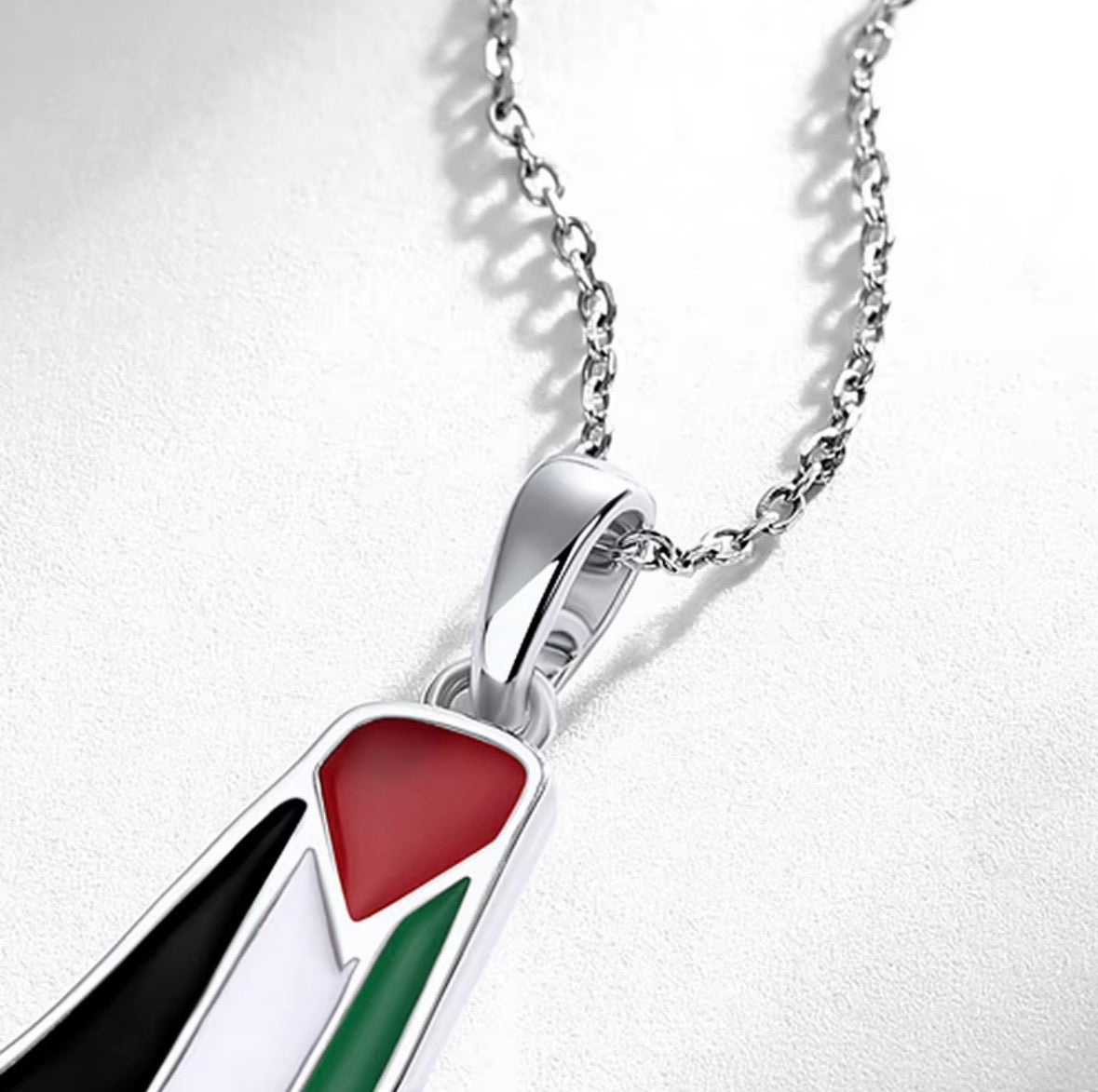 Palestine flag pendant