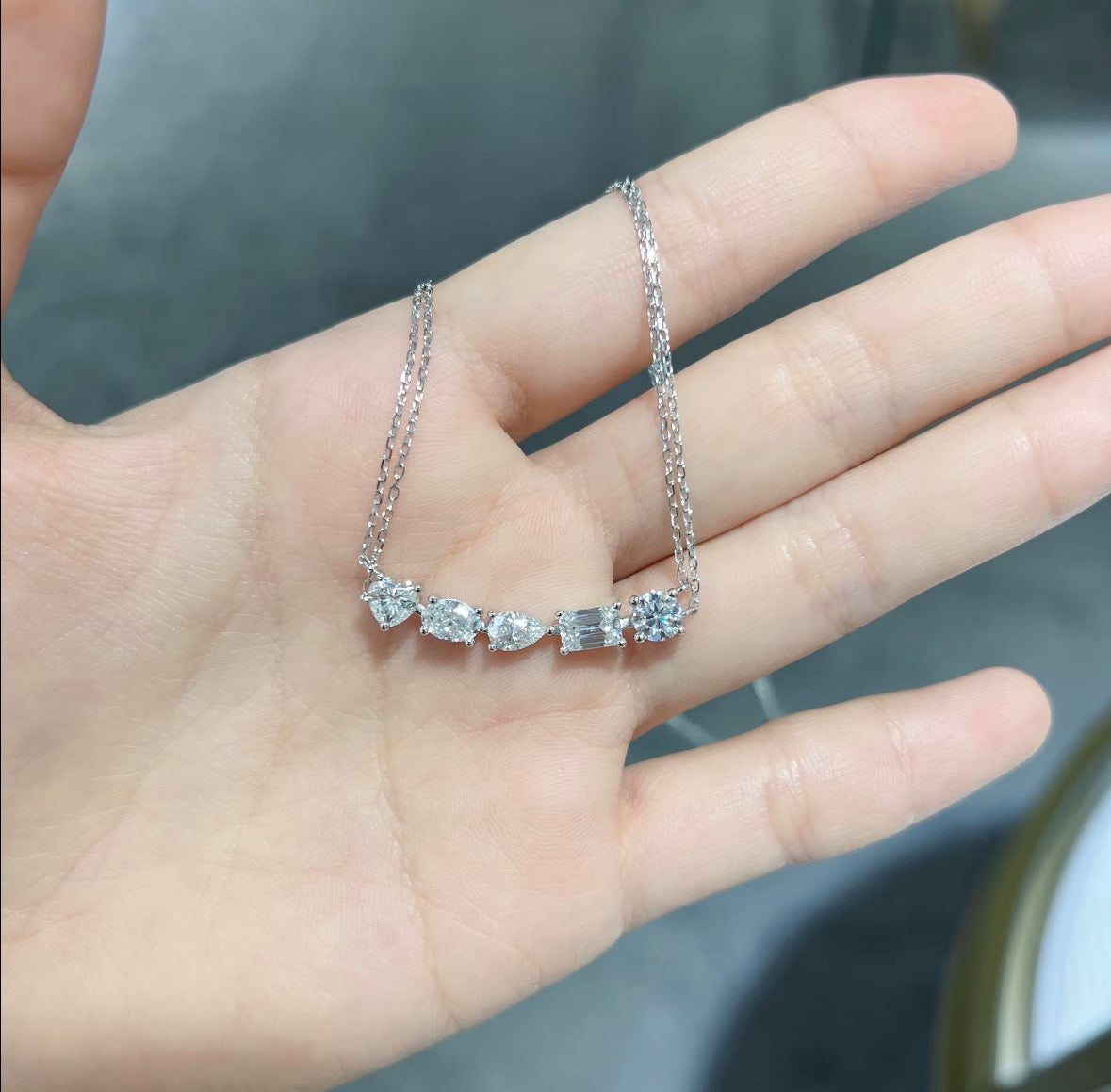 Mixed cut Necklace