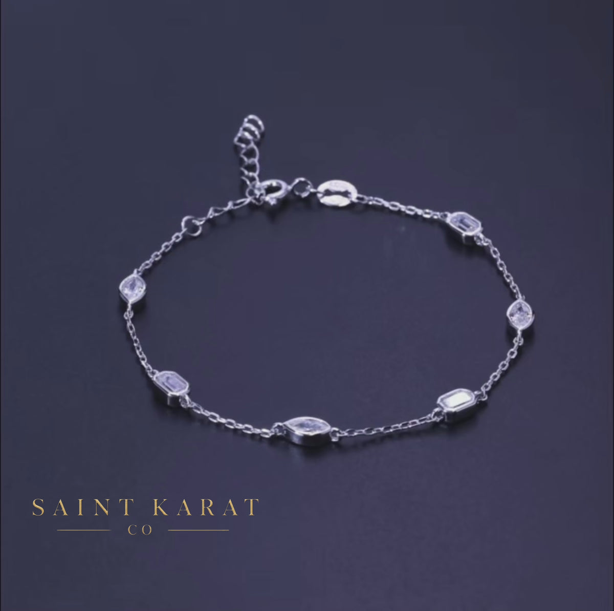 Marquise & Emarald mixed Bracelet