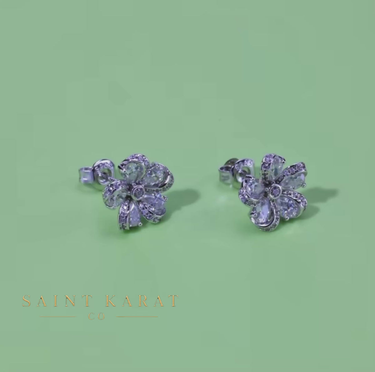 Flower earrings